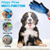 Dog Shower Attachment Glove | Pet Washing Brush Sprayer Bath Scrubber with Dog Towel | Outdoor and Indoor Bathing Hose Nozzle Grooming Mitt | Portable Wash Scrub Water Shower Spray | Blue