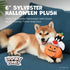 Looney Tunes for Pets Sylvester The Cat Plush Dog Toy, Halloween Pumpkin Head, 6 Inch Squeaky Chew Toy for Small Dogs