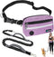 PetAmi Hands Free Dog Leash, Dog Running Leash Belt for Walking Jogging, Zipper Pouch Fanny Pack with Poop Bag Dispenser