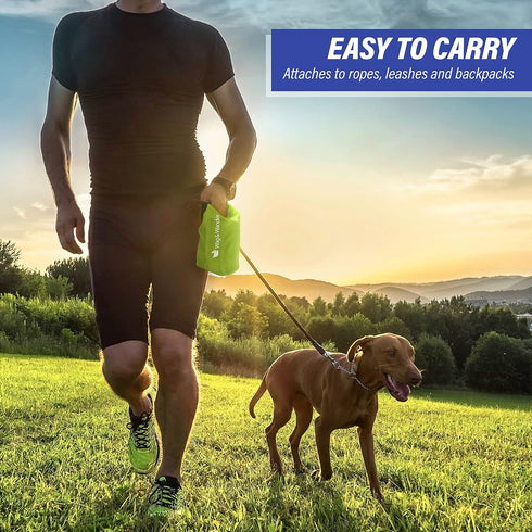 Reusable Smell Proof Waste Bag - Dog Poop Bag Holder for Dog walkers + Hiking with Dogs & Camping. Odor Proof Diaper