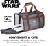 Star Wars for Pets The Mandalorian Soft Pet Carrier - Dog Travel Bag Fits Under Plane Seat, Gray & Brown