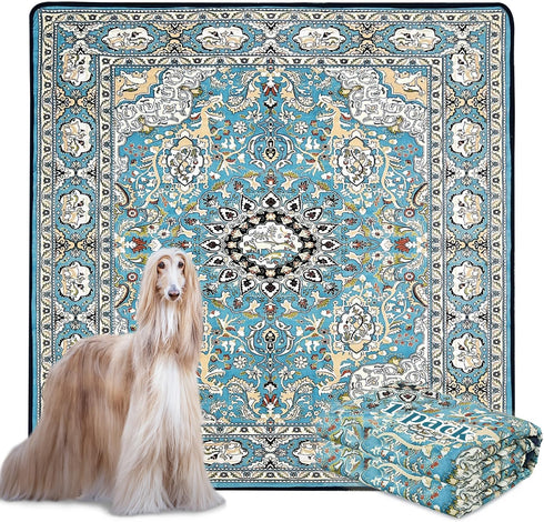 Qeils Washable Pee Pads for Dogs, Reusable 72"x72" Super Absorbent Extra Large Training Pads