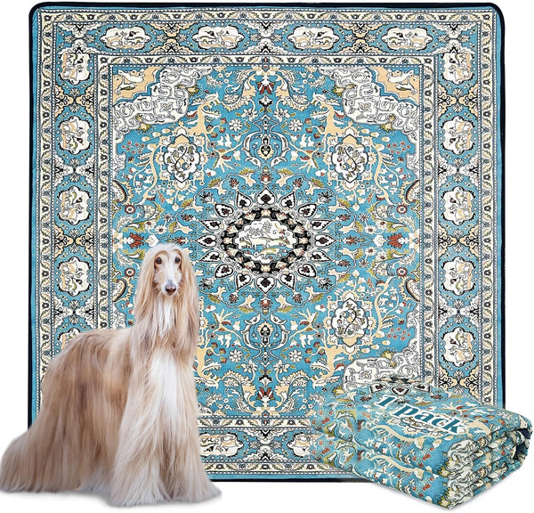 Qeils Washable Pee Pads for Dogs, Reusable 72"x72" Super Absorbent Extra Large Training Pads