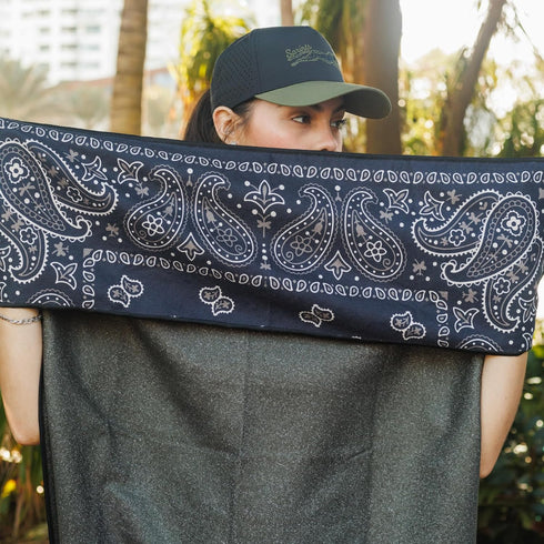 Full-Sized Performance Microfiber Running Towel & Car Seat Cover - Paisley Probs