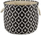 Bone Dry Pet Storage Collection Lattice Paw Print, Small Round, Black