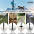 Trekking Poles for Hiking - 2 Folding Walking Sticks with Cork & Eva Grip, Lightweight Collapsible for Backpacking
