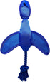 Nerf Dog Large Nylon Launching Duck, Blue/Green