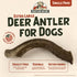 Heartland Deer Antlers for Dogs - Daily Dental Care Chews, X-Large 8-10", 1-Pack, Grade A, USA Made