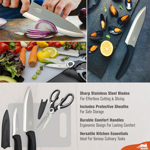 Set Set Set Set BOMKI Grilling and Camping Cooking Utensils for The Outdoors BBQ - Camping Utensil Kitchen Cookware