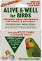 Oasis #80070 Alive and Well, Stress Preventative & Pro-Biotic Tablets for Birds, white,