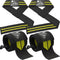 Wrist Wraps + Lifting Straps Bundle (2 Pairs) for Weightlifting, Gym, Powerlifting, Bodybuilding - Support for Men/Women
