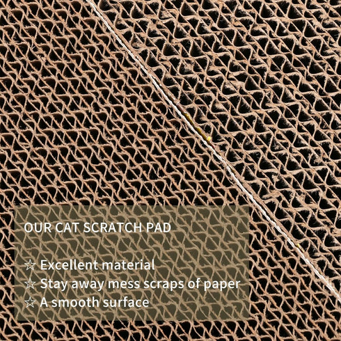 8 Packs Cat Scratch Pad, Reversible Cardboard Scratcher for Indoor Cats to Sleep, Play, and Grind Claws