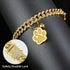 Hillban Cat Collar with Diamond Chain, Glitter Walking Metal Necklace with Secure Buckle for Small Cats (Gold, 10 Inch)