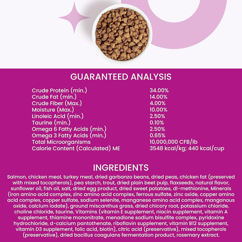 I and Love and You Naked Essentials Dry Cat Food - Salmon + Trout, Grain Free, Real Meat, 3.4lb Bag