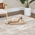 MidWest Homes For Pets QuiteTime Deluxe Wave Bolster Bed for Small Dogs, Easily Machine Wash and Dry, Tan, 22";