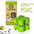 PLANET POOP 60 Un-Scented Home Compostable Dog Poop Bags on Refill Rolls, Thick Leakproof Plant-Based Supplies