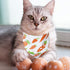 Easter Day Dog Bandana - Holiday Bunny and Carrot Scarfs for Small Medium Large Dogs Cats (Hoppy Hour/Pink, Small)