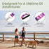 Waterproof Dog Leash 6ft, 100% Washable, Soft Padded Handle, Rust & Corrosion Resistant Clip (Pink, 1")