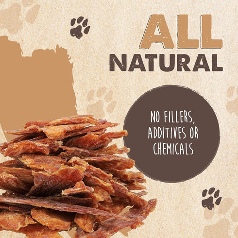14 oz Mighty Paw Naturals Chicken Jerky Dog Treats | Chicken Jerky for Small, Medium and Large Breeds. All Natural Dog