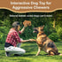 SPOT Dura-Fused Leather Buffalo Dog Toy with Squeaker, Real Leather and Jute Fabric for Aggressive Chewers