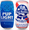Pup Light and Pups Blue Rubbin - Parody Beer Dog Toys, Funny Plush Squeaky Dog Gifts for Birthday