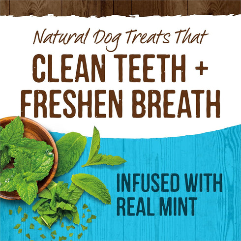 Merrick Fresh Kisses Natural Dental Chews Toothbrush Treats for Tiny Dogs 5-15 Lbs - 106 ct. Box