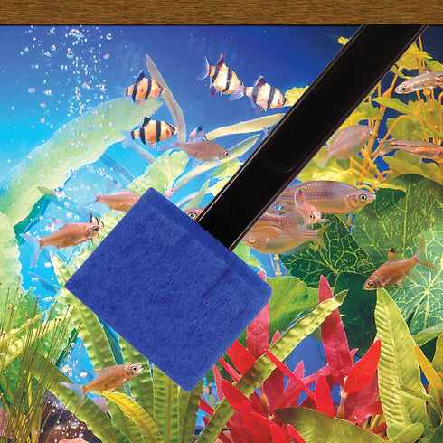 18" (WZ8) Penn-Plax Wizard Glass Cleaner and Scraper for Glass Aquarium Tanks