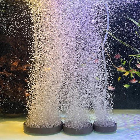 UPETTOOLS Fish Bubbler Kit for Aquarium Fish Tank, 5.1 Inch Oxygen Aerator Stone with Airline Tubing & Check Valve