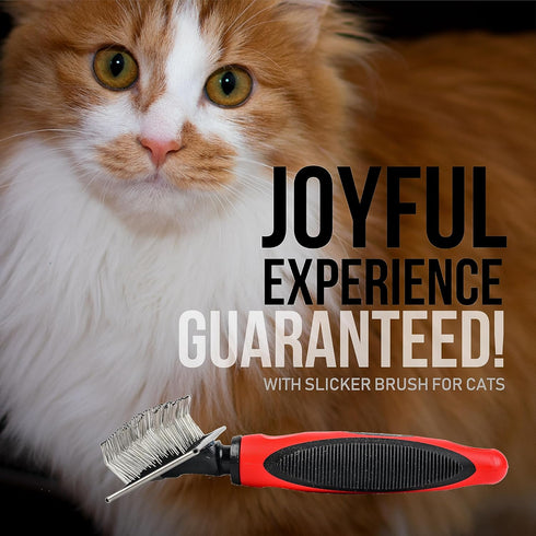 Slicker Brush for Small Dogs and Poodles, Cat Slicker Brush for Long Haired Cats, Bixy Pixy Mini