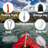 Kayak Anchor Kit, 1.5/3.5lb Small Boat Folding Grapnel Anchor with 32.8 ft Tow Rope