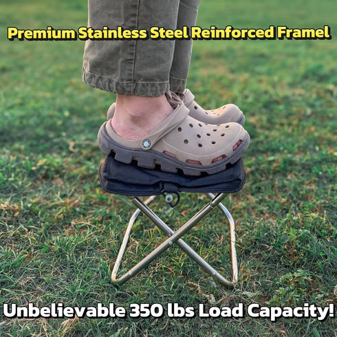 NORDPEAK Backpacking, Ultra Lightweight Camping Stool, Portable Folding Stool for Hiking & Outdoor, Heavy Duty Compact