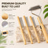 Juyoolumin 4-in-1 Set Bamboo Pet Grooming Kit for Medium to Long Haired Dogs & Cats, Dematting Comb with Undercoat