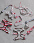 Ruffhaus NYC Peppermint Bark Christmas Print Dog Leash 1 Inch by 59 Inches, Durable Polyester Webbing, Comfortable