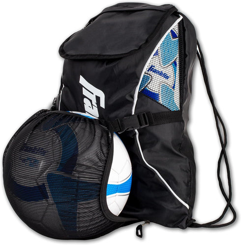 Franklin Sports Deluxe Soccer Backpacks with Ball Holder, Boys + Girls Equipment Bags for Youth + Adult