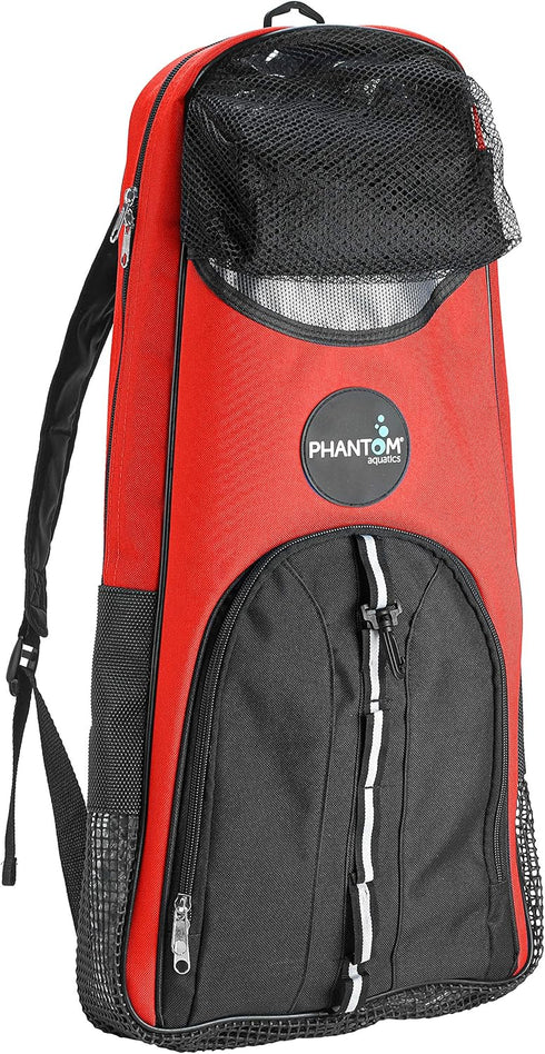 Phantom Aquatics Rapido Snorkeling Backpack, Fits Snorkel Mask Fin Set, Ideal Snorkel Travel Bag for Water Sports