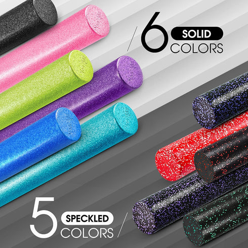 Yes4All High-Density Foam Roller - 12, 18, 24, 36 Inch for Back Pain Relief, Yoga, Exercise, Physical Therapy, Muscle