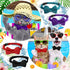 4 Pieces Cat Bow Tie Collar with Bell, Breakaway Comfortable Velvet Safety Pet Collar for Kitten Puppy (Small, Black,
