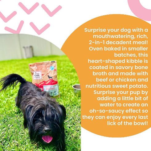 I AND LOVE AND YOU Baked and Saucy Dry Dog Food - Beef + Sweet Potato, Prebiotic + Probiotic, Grain Free, 10.25 lb Bag