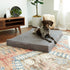 South Pine Porch Darla Deluxe Sherpa Supportive Dog Bed, Gray, Large (48" x 36")