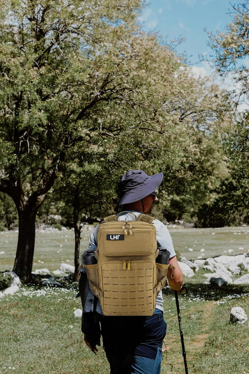 LHI Tactical Military Backpack, 45L Large Molle Army Assault Pack, 3 Day Travel Backpack for Men and Women