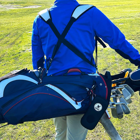 Golf Glove Holder Case, Keep Gloves Protected with Pocket & Slots for Accessories, Gift for Golfers