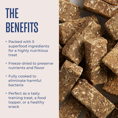 4 oz 1 Pack WagWell Freeze Dried Dog Treats, Beef + Yogurt + Sweet Potato Flavor | Training Treats, Food Topper