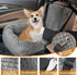 Sephyroth Dog Car Seat for Small/Medium Dogs - Washable Pet Travel Safety Car Seat, Soft Removable Puppy Car Seat (Gray)