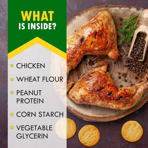 Biscuits Sticks Dog Treats, Chicken Wrapped, Human Grade Meat, Natural Dried Snacks, Rawhide-Free, Grain-Free