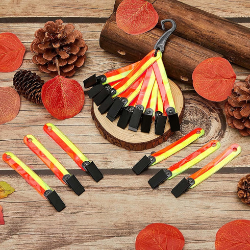 High Visibility Trail Markers, Reflective Trail Markers with Clips for Tree Stand Hunting, Outdoor Hiking Camping
