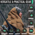 Woobie Blanket Poncho Liner - Insulated Thermal Camping Blanket, Waterproof Army Gear & Military Blanket