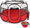 SereneLife On-The-Go Foldable Portable Pet Tent 8-Panel Playpen for Dog & Cat