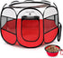 SereneLife On-The-Go Foldable Portable Pet Tent 8-Panel Playpen for Dog & Cat