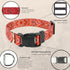 Country Brook Petz Deluxe Red Bandana Dog Collar, Made in The U.S.A., Rustic Designs (1 Inch, Medium)