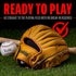 Franklin Sports Baseball + Softball Gloves - Field Master Adult + Youth, Right & Left Hand, Multiple Sizes